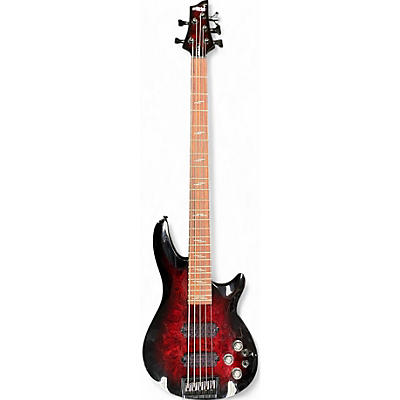 Schecter Guitar Research Used Schecter Guitar Research Omen elite 5 Red burst Electric Bass Guitar