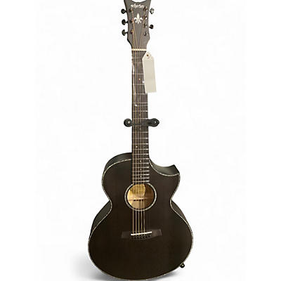 Used Schecter Guitar Research Orleans Stage 7 Charcoal Acoustic Electric Guitar