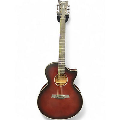 Used Schecter Guitar Research Orleans Stage Acoustic Maroon Acoustic Guitar