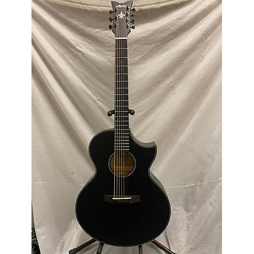 Schecter Guitar Research Used Schecter Guitar Research Orleans Stage Black Acoustic Electric Guitar Black