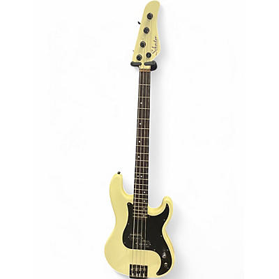 Used Schecter Guitar Research P-4 Antique Ivory Electric Bass Guitar