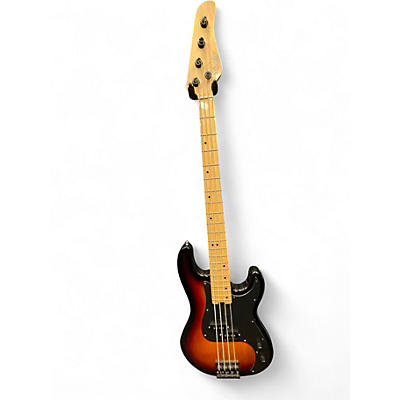 Used Schecter Guitar Research P4 3 Tone Sunburst Electric Bass Guitar