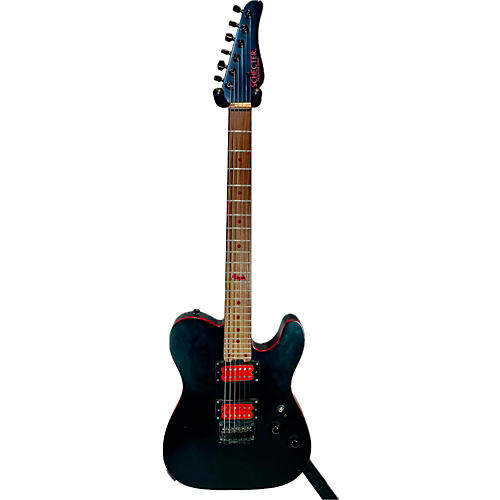 Schecter Guitar Research Used Schecter Guitar Research PA SM-SH Black Solid Body Electric Guitar Black