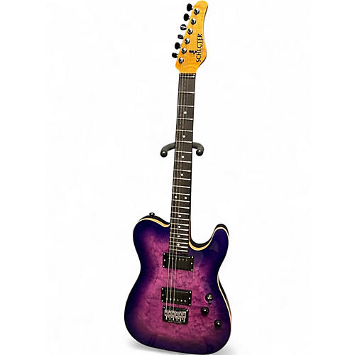 Used Schecter Guitar Research PT CLASSIC PURPLE BURST Solid Body Electric Guitar PURPLE BURST