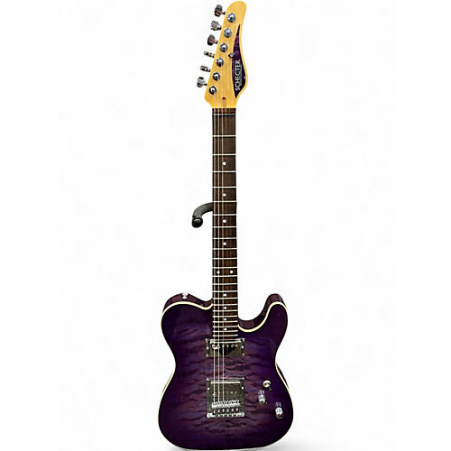 Used Schecter Guitar Research PT-CUSTOM PLUM CRAZY PURPLE Solid Body Electric Guitar PLUM CRAZY PURPLE