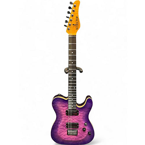 Used Schecter Guitar Research PT Classic Purple Burst Solid Body Electric Guitar Purple Burst