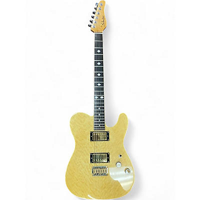 Used Schecter Guitar Research PT ELITE NATURAL QUILTED Solid Body Electric Guitar