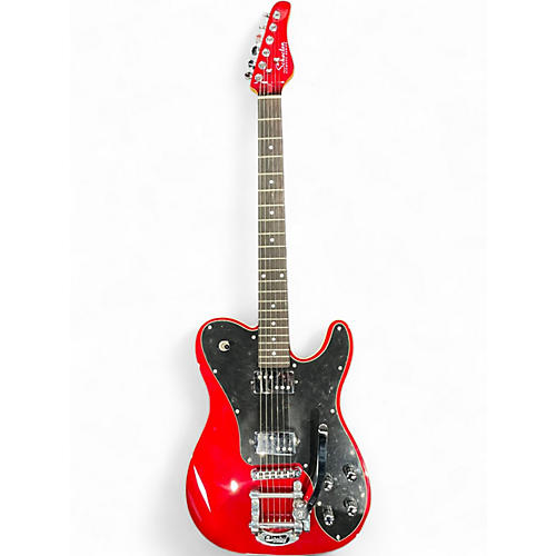 Used Schecter Guitar Research PT FASTBACK II RED Solid Body Electric Guitar RED