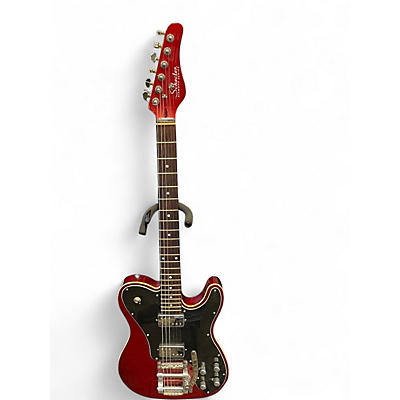 Used Schecter Guitar Research PT FASTBACK IIB Metallic Red Solid Body Electric Guitar