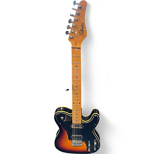 Used Schecter Guitar Research PT Fastback 3 Color burst Solid Body Electric Guitar 3 Color burst