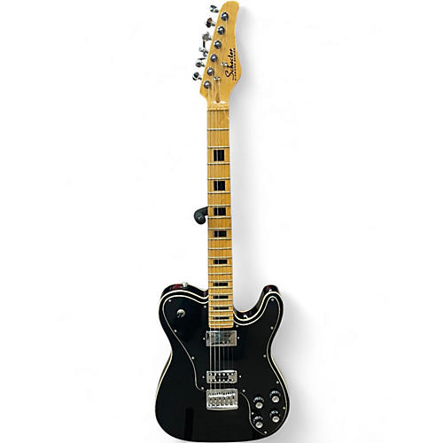 Used Schecter Guitar Research PT Fastback Black Solid Body Electric Guitar Black