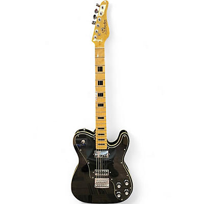 Used Schecter Guitar Research PT Fastback Black Solid Body Electric Guitar
