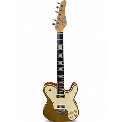 Used Schecter Guitar Research PT Fastback Gold Top Solid Body Electric Guitar