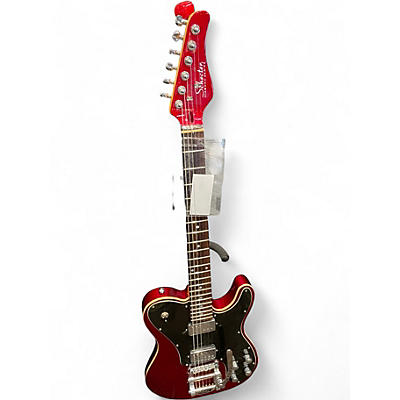 Used Schecter Guitar Research PT Fastback Red Solid Body Electric Guitar