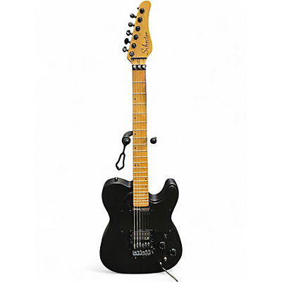 Used Schecter Guitar Research PT Fr S Sweetwater Exclusive Satin Black Solid Body Electric Guitar