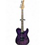 Used Schecter Guitar Research PT PRO Purple Burst Burl Solid Body Electric Guitar Purple Burst Burl