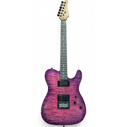 Schecter Guitar Research Used Schecter Guitar Research PT Pro Trans Purple Solid Body Electric Guitar Trans Purple