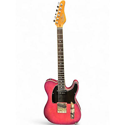 Used Schecter Guitar Research PT Purple Solid Body Electric Guitar