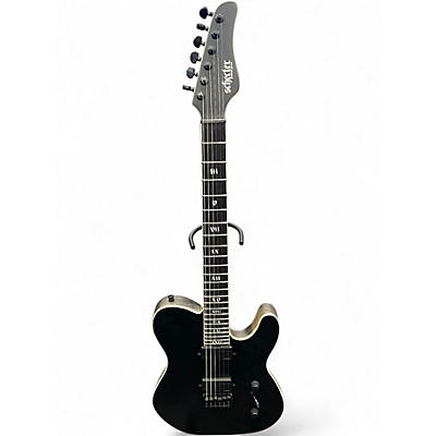 Used Schecter Guitar Research PT SLS EVIL TWIN Flat Black Solid Body Electric Guitar