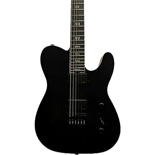 Schecter Guitar Research Used Schecter Guitar Research PT SLS Flat Black Solid Body Electric Guitar Flat Black