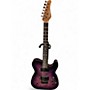 Used Schecter Guitar Research PT STANDARD DIAMOND SERIES PURPLE BURL BURST Solid Body Electric Guitar PURPLE BURL BURST