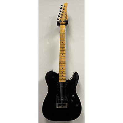 Schecter Guitar Research Used Schecter Guitar Research PT USA Custom Shop Black Solid Body Electric Guitar