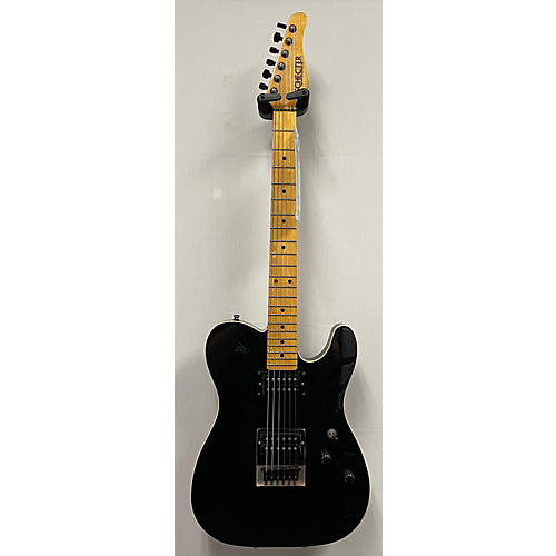 Schecter Guitar Research Used Schecter Guitar Research PT USA Custom Shop Black Solid Body Electric Guitar Black