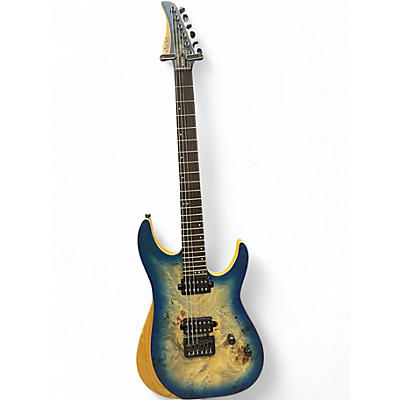 Used Schecter Guitar Research REAPER-6 Blue Sunburst Solid Body Electric Guitar