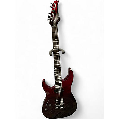 Used Schecter Guitar Research REAPER 6 ELITE LH Red Solid Body Electric Guitar