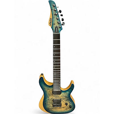 Used Schecter Guitar Research REAPER 6 Ocean Blue Burst Solid Body Electric Guitar