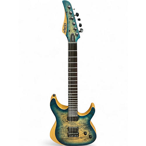 Used Schecter Guitar Research REAPER 6 Ocean Blue Burst Solid Body Electric Guitar Ocean Blue Burst