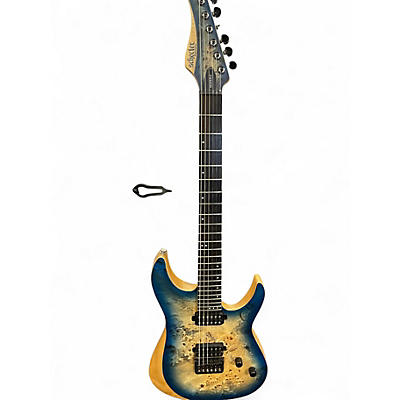 Used Schecter Guitar Research REAPER 6 TRANS BLUE BURST Solid Body Electric Guitar