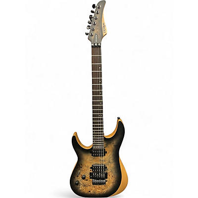 Used Schecter Guitar Research REAPER-6FR LH Trans Charcoal Solid Body Electric Guitar