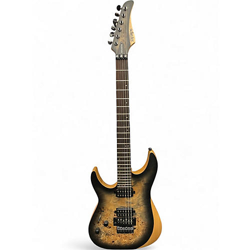 Used Schecter Guitar Research REAPER-6FR LH Trans Charcoal Solid Body Electric Guitar Trans Charcoal