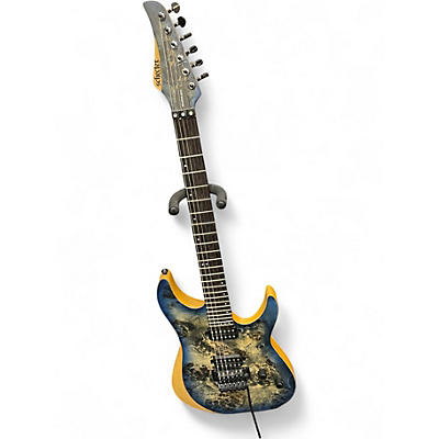 Used Schecter Guitar Research REAPER 6FR Skyburst Solid Body Electric Guitar