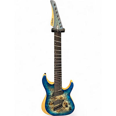 Used Schecter Guitar Research REAPER 7 BLUE BURST Solid Body Electric Guitar