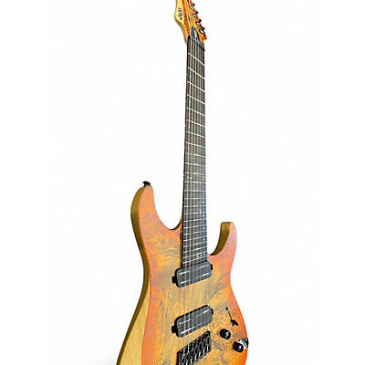 Used Schecter Guitar Research REAPER 7 MULTISCALE BURL Solid Body Electric Guitar