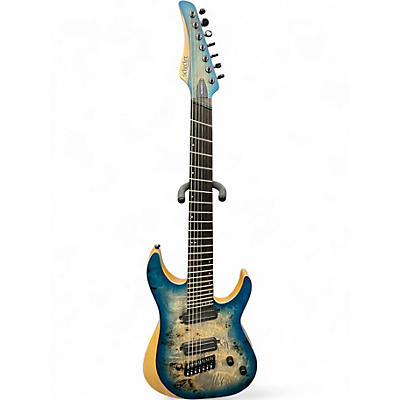 Used Schecter Guitar Research REAPER 7 SKY BURST Solid Body Electric Guitar