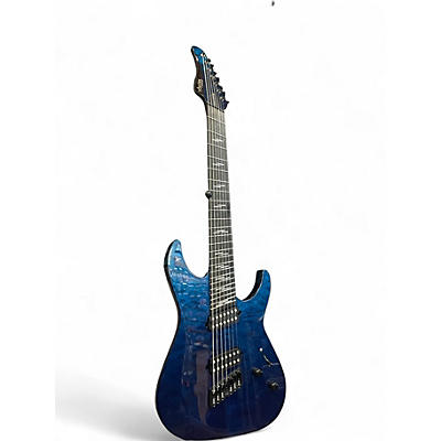 Used Schecter Guitar Research REAPER 7 SM ELITE DEEP OCEAN BLUE Solid Body Electric Guitar
