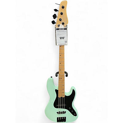 Used Schecter Guitar Research RESEARCH J-4 Surf Green Electric Bass Guitar