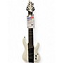 Used Schecter Guitar Research ROB SCALLON C8 Black and White Solid Body Electric Guitar Black and White