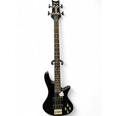 Used Schecter Guitar Research Raiden Deluxe 4 String Black Electric Bass Guitar
