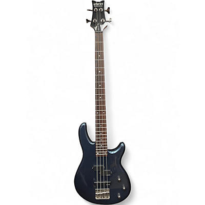 Used Schecter Guitar Research Raiden Deluxe 4 String Metallic Blue Electric Bass Guitar