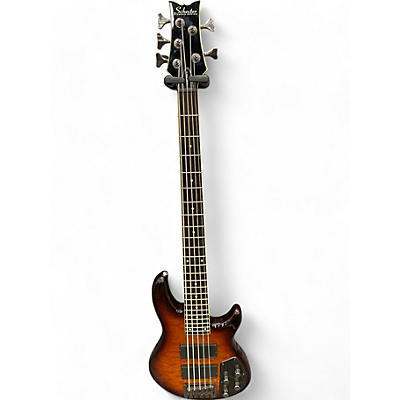 Schecter Guitar Research Used Schecter Guitar Research Raiden Elite 5 String 2 Color Sunburst Electric Bass Guitar