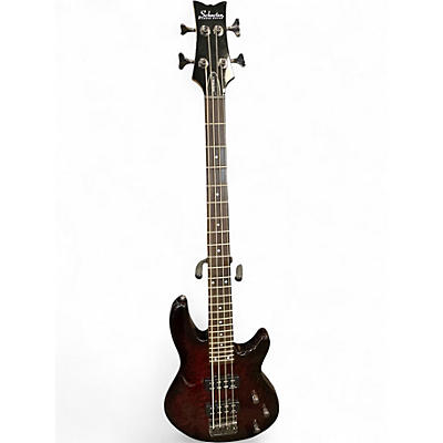 Used Schecter Guitar Research Raiden Special 4 String Black Cherry Electric Bass Guitar
