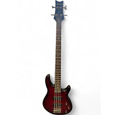 Used Schecter Guitar Research Raiden Special 4 String Cherry Sunburst Electric Bass Guitar