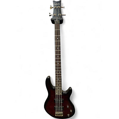 Used Schecter Guitar Research Raiden Special 4 String Trans Crimson Red Electric Bass Guitar