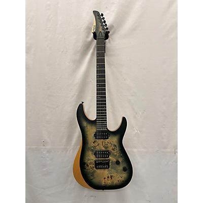 Schecter Guitar Research Used Schecter Guitar Research Reaper 6 Black Solid Body Electric Guitar