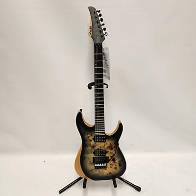 Schecter Guitar Research Used Schecter Guitar Research Reaper-6 FR Charcoal Burst Solid Body Electric Guitar