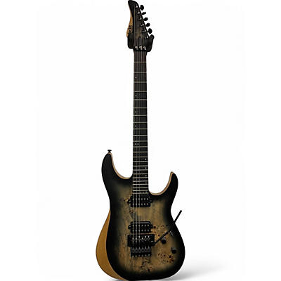 Used Schecter Guitar Research Reaper 6 FR Charcoal Burst Solid Body Electric Guitar
